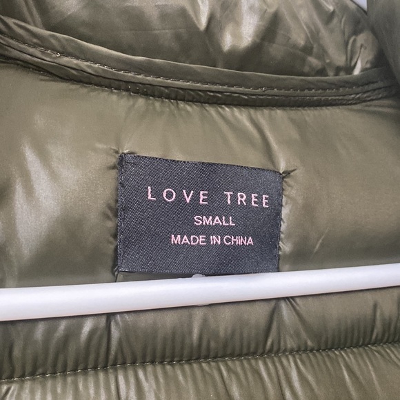 •NWOT•Love Tree Lightweight Longline Puffer Jacket - Picture 5 of 11